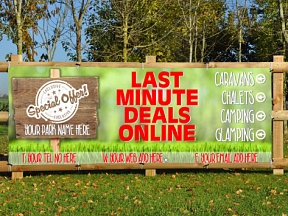 Last Minute Camping Deals Promotional Banners