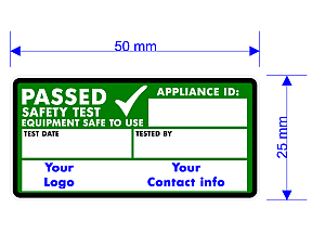 Passed PAT Test Labels