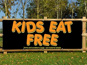 Kids Eat Free Banners