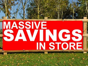 Savings Sale Banners