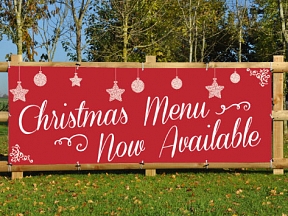 Christmas Menu Available Now Banners