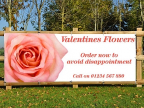 Valentines Flowers Banners