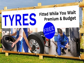 Tyres While You Wait Banners Tyres While You Wait Banners