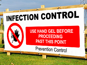 Infection Control Banner Signs