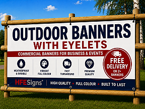 Outdoor Banners With Eyelets