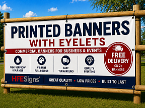 Printed Banners With Eyelets Printed Banners With Eyelets