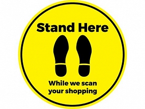 Stand Here Floor Stickers