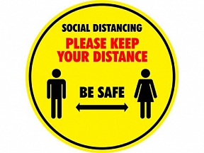 Safe Distance Stickers