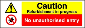 Refurbishment Signs