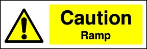 Caution Ramp Signs