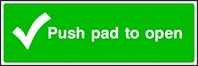 Push Pad To Open