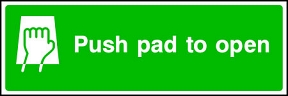 Push Pad To Open