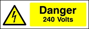 Danger 240V Landscape