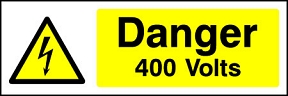 Danger 400V Landscape