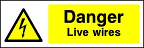Danger Live Wires Landscape