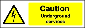 Caution Underground Services Landscape Caution Underground Services Landscape