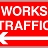 Works Traffic Left Signs
