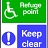 Disabled Refuge Point Keep Clear