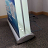 Double-sided LED illuminated banner stand with bright graphics for exhibitions, events and retail displays