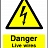 Danger Overhead Wires Portrait