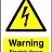 Warning Drivers Overhead Cables Portrait