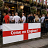 550gsm commercial grade England banner with eyelets displayed outside a traditional British pub