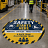 Workplace safety floor vinyl for warehouses and industrial environments
