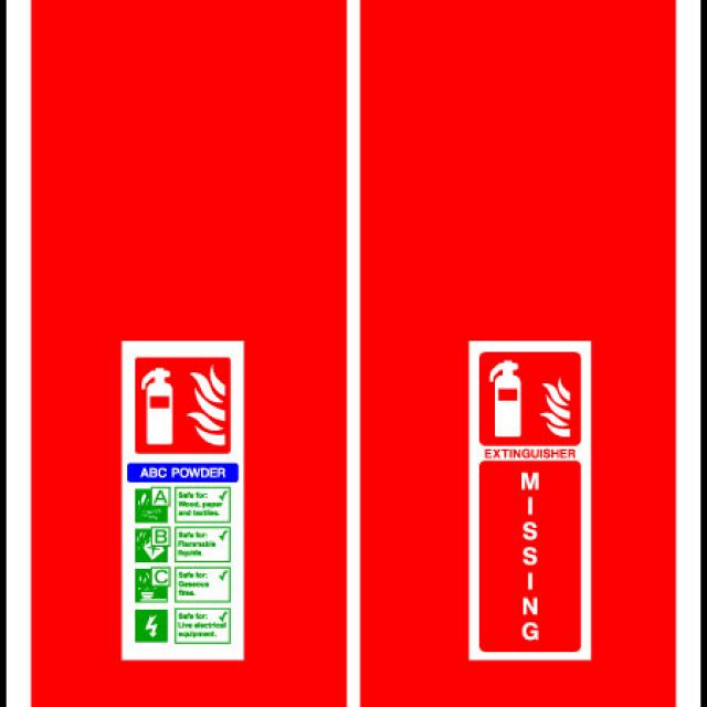 Extinguisher ABC Powder Sign | HFE Signs & Banners