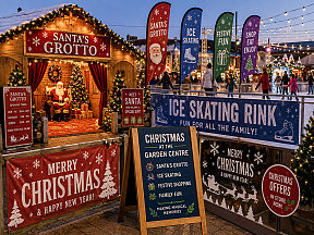 Christmas signs, banners, feather flags and festive promotional displays Christmas signs, banners, feather flags and festive promotional displays