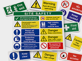 Health and safety signs with custom warning signs for workplaces, construction sites and public areas Health and safety signs with custom warning signs for workplaces, construction sites and public areas
