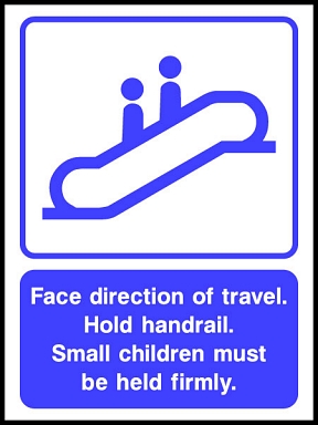 Lift & Escalator Safety Signs